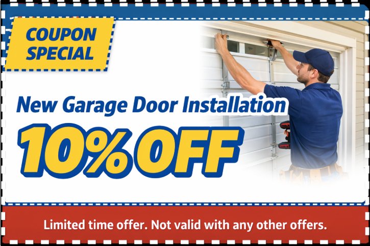 Coupon - New Garage Door Installation 10% Off